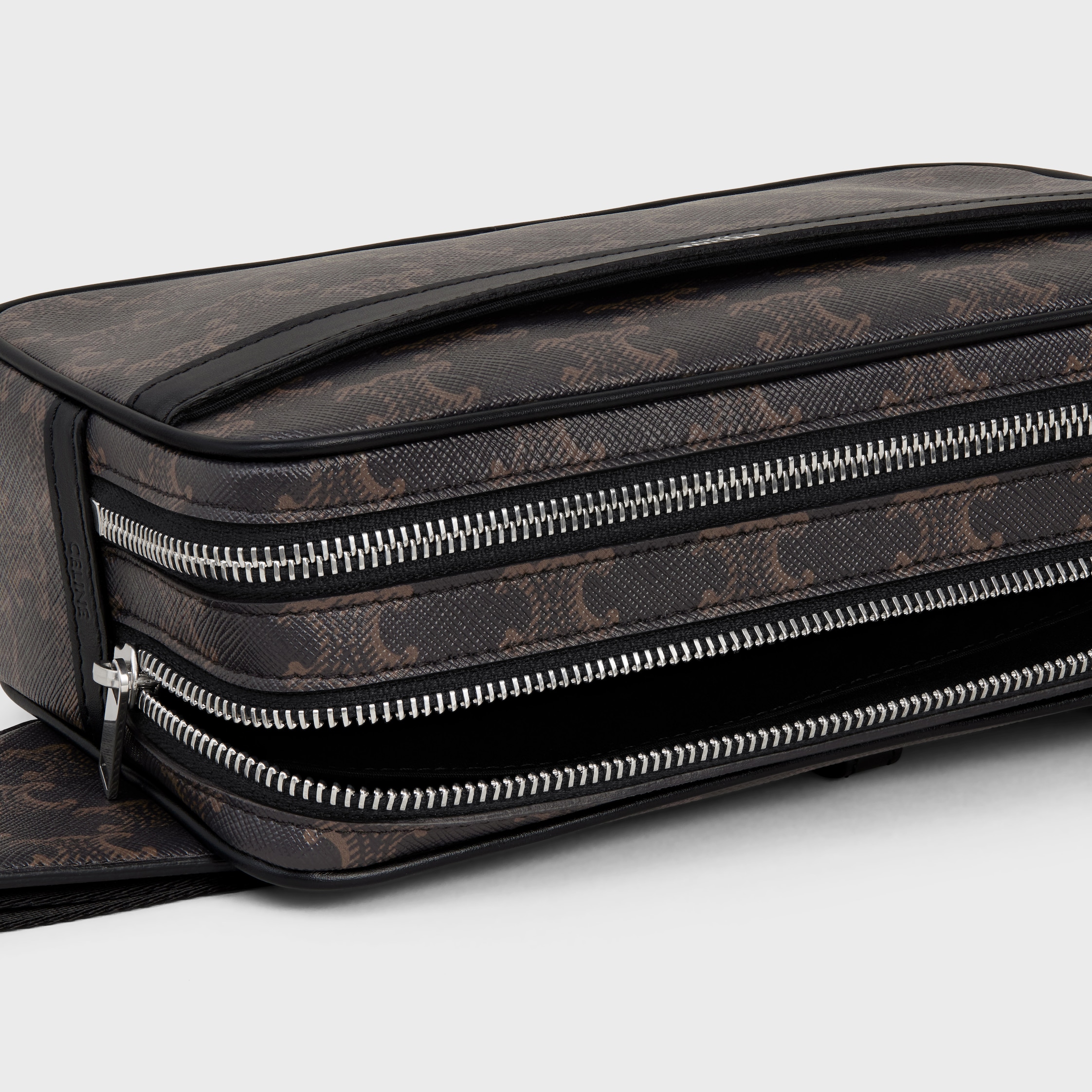 BELT BAG in Triomphe Canvas and calfskin - BLACK | CELINE