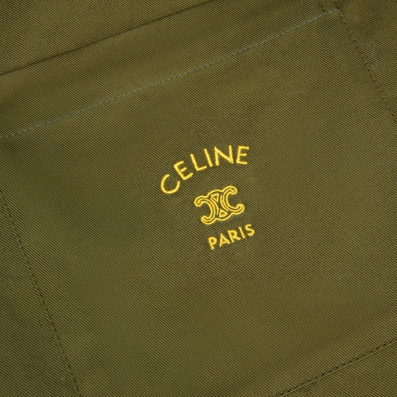 Pantaloni in twill di cotone - Cammello chiaro -  - 1 | CELINE