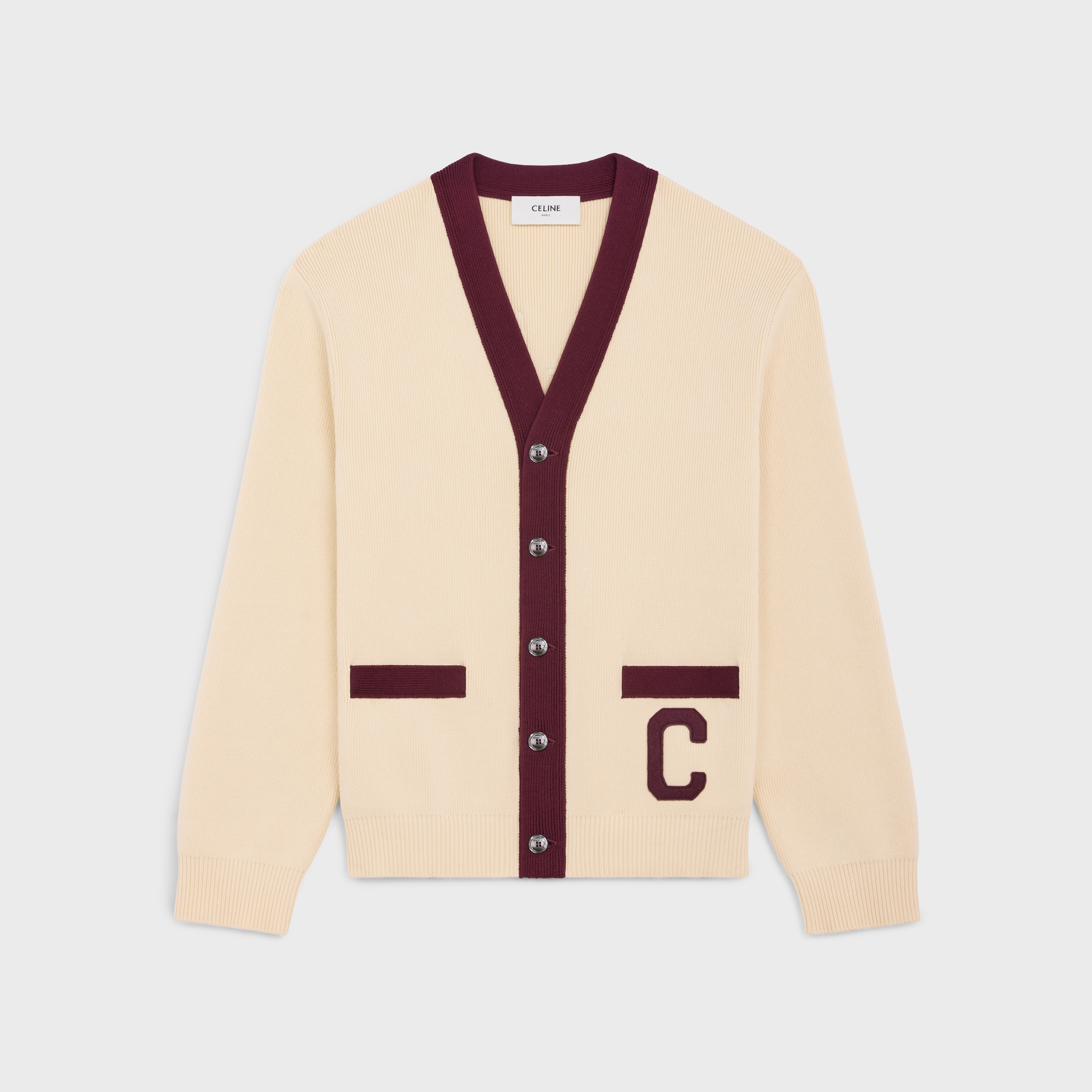 【送料関税込み】CELINE SS25 Celine Cardigan Women's Marinière in wool cardigan | CELINE | 24S