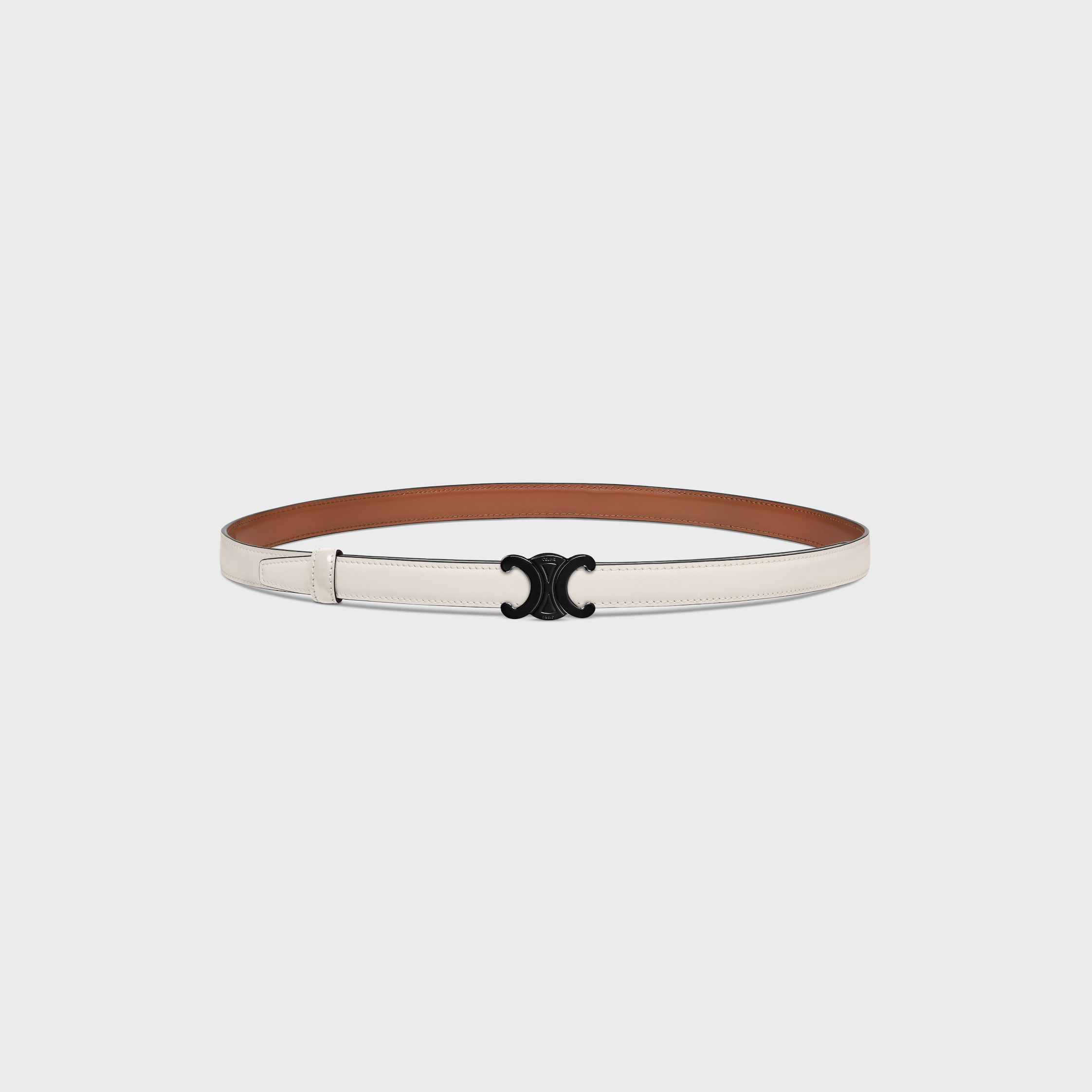 CELINE TRIOMPHE BUCKLE 18MM IN METAL & Reversible Strap 18MM IN TAURILLON