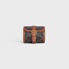 SINGLE WATCH CASE IN TRIOMPHE CANVAS AND CALFSKIN - TAN - CELINE MAISON - 1 | CELINE