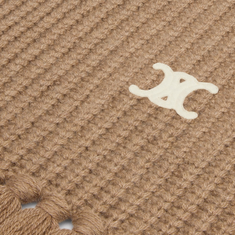 TRIOMPHE无缝山羊绒围巾 - 驼色 -  - 1 | CELINE