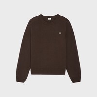 圓領毛衣 - 棕色 -  - 1 | CELINE