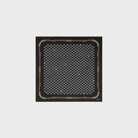 bandana IN heritage silk twill - BLACK/ OFF WHITE/ RED/ GOLDEN -  - 1 | CELINE