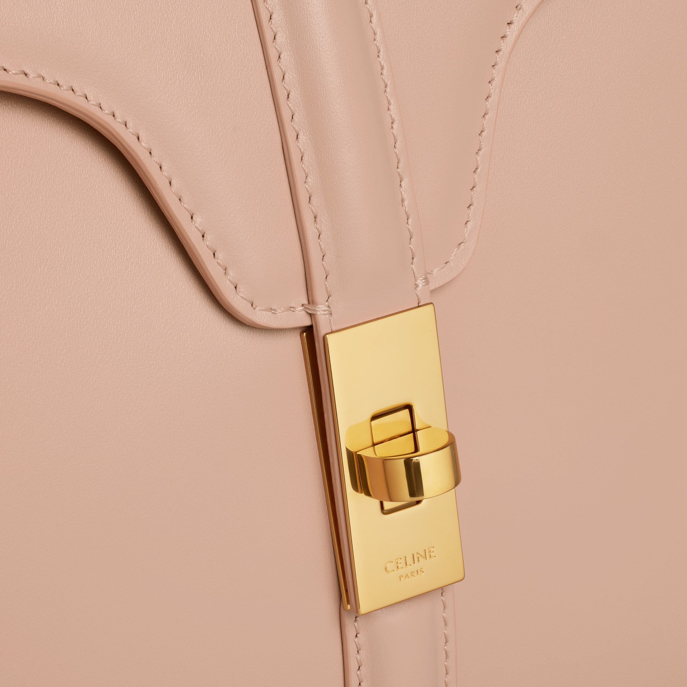 NEW CELINE スモール 16(セーズ)バッグ/カーフ▲ 188003BEY03PH Small 16 Bag IN satinated calfskin - Soft Peach | CELINE