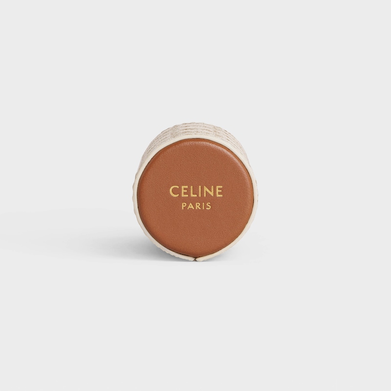 TRAVEL SPRAY Case in Triomphe Canvas and Calfskin - WHITE - TRAVEL SPRAYS - 1 | CELINE
