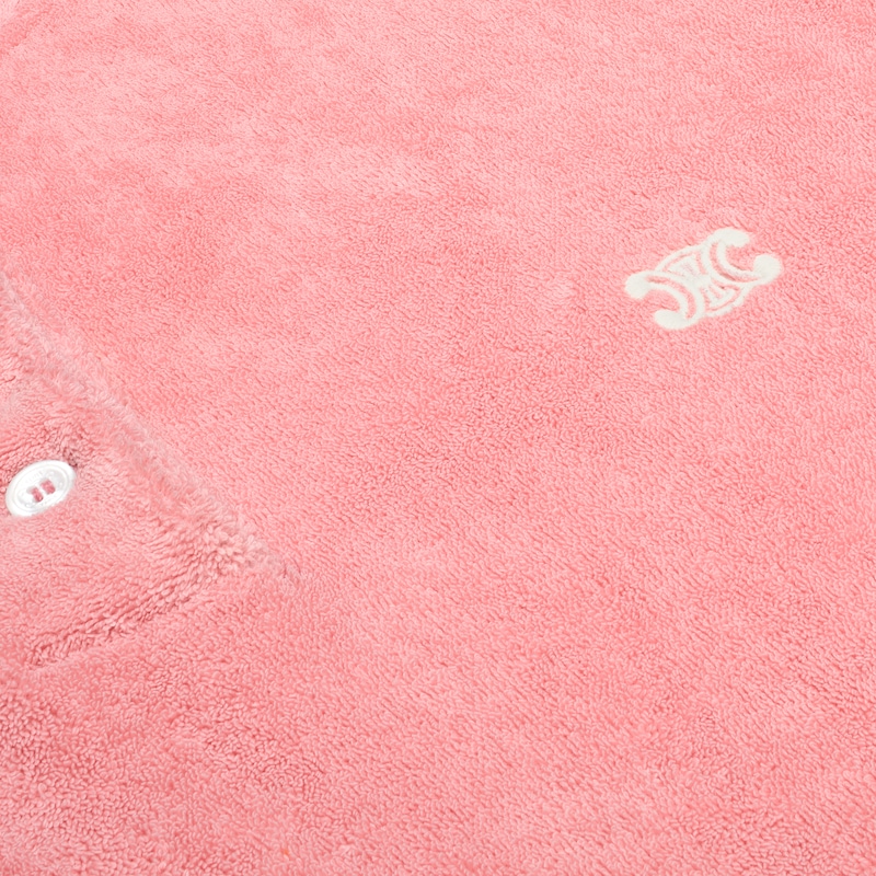 triomphe polo IN terry cotton - ROSE/CREAM -  - 1 | CELINE