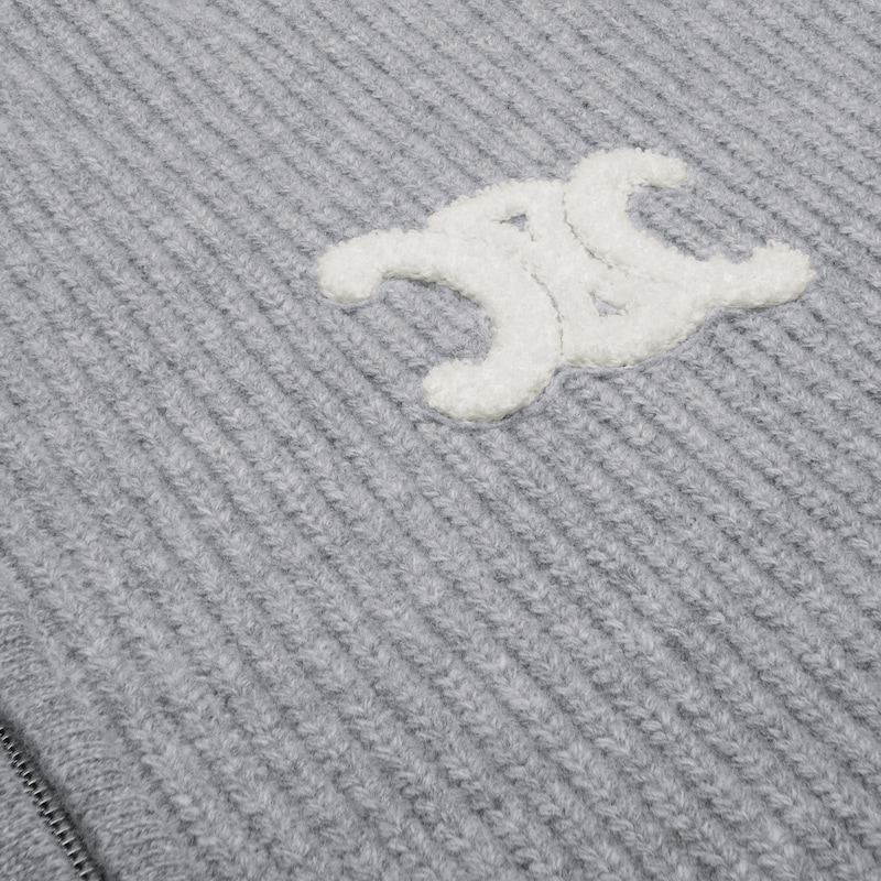 连帽卫衣 - 中灰色 -  - 1 | CELINE