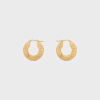 Celine Disc Hoops in Brass with Gold Finish - GOLD - GIFTS FOR HER - 1 | CELINE