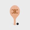Beach rackets in wood and Caflskin - TAN - TRAVEL - 4 | CELINE