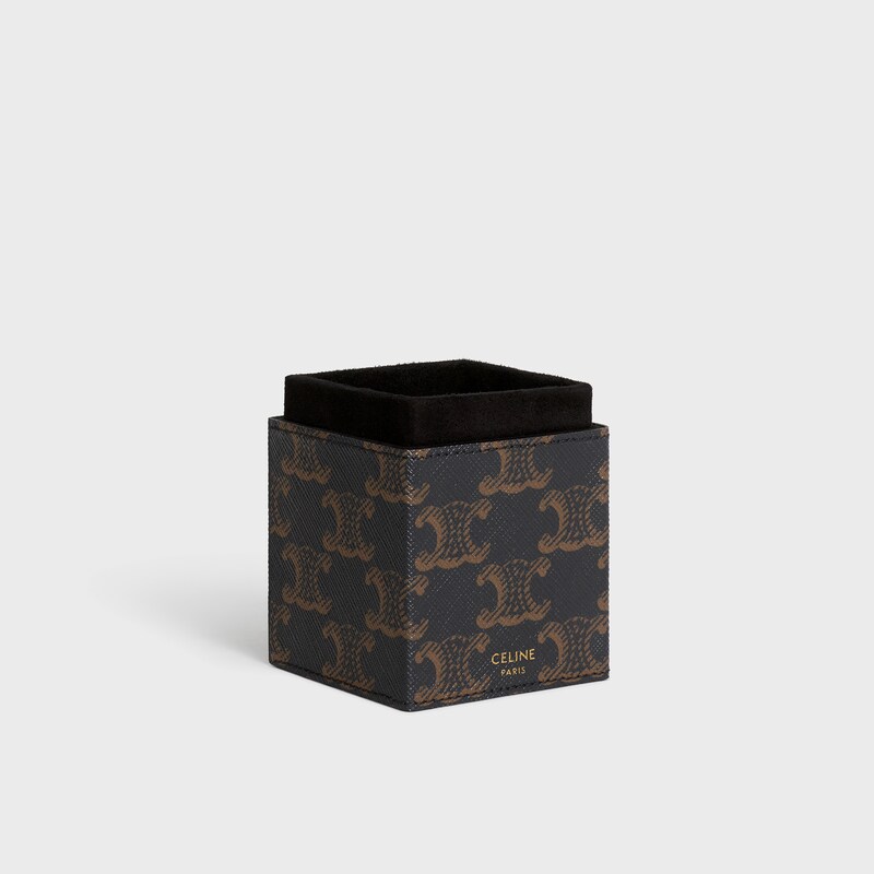 Case 1 Perfume 100ml in Triomphe Canvas and Calfskin - TAN - BEAUTY ACCESSORIES - 1 | CELINE