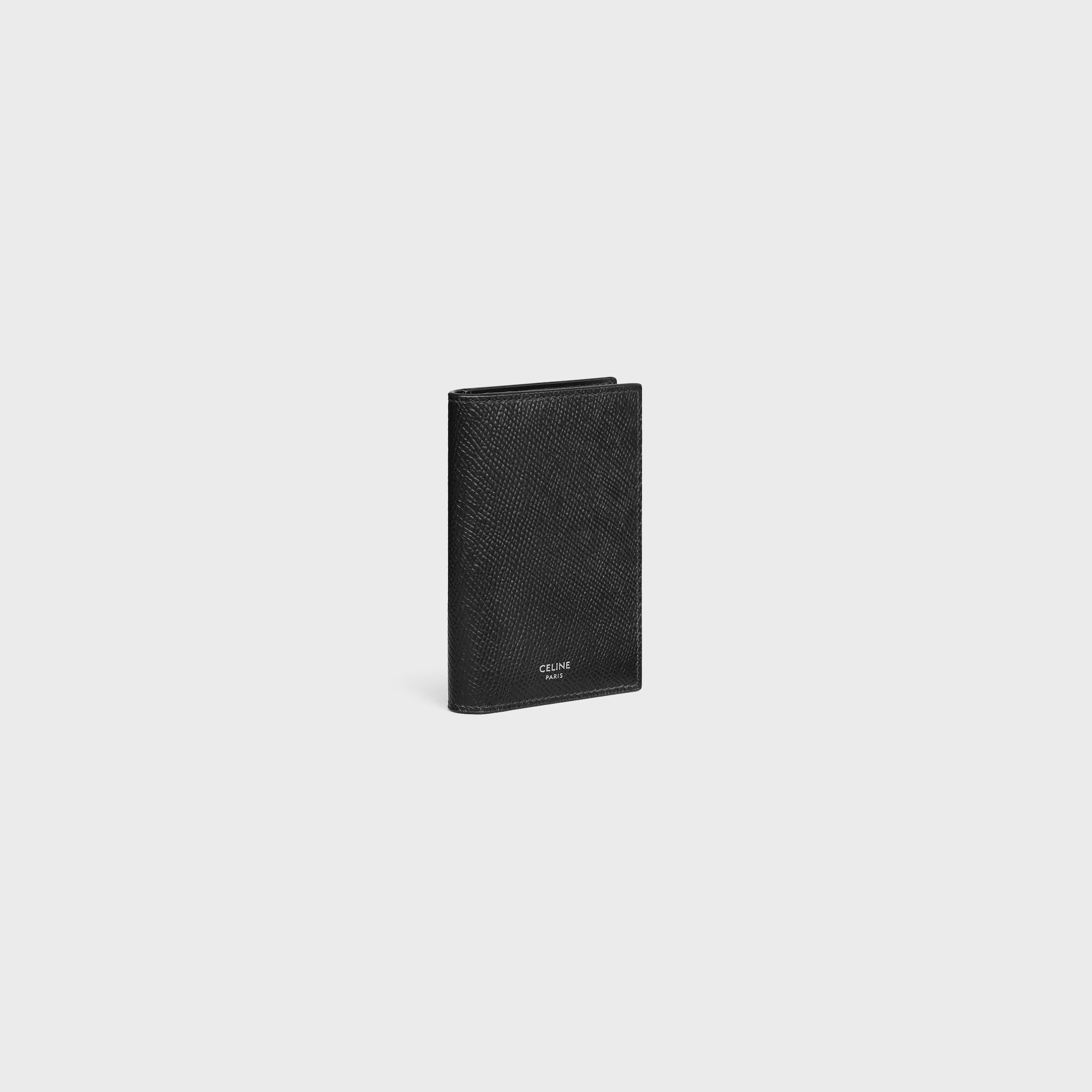 ☆☆CELINE☆☆ 23FW logo printing card wallet black 10B703 D Celine Celine Print Card Holder (2 Slot) Black White in Calf