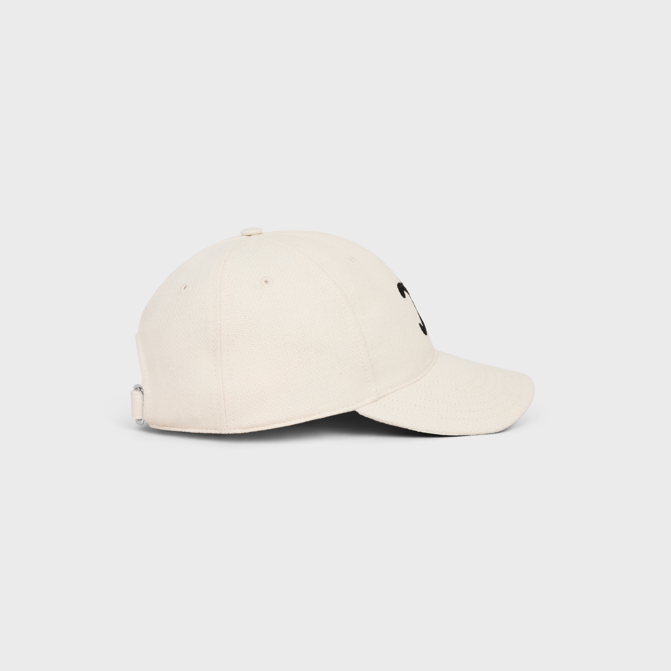 CELINE｜ (TRIOMPHE BASEBALL CAP IN WOOL (AA049350Q 01OW) TRIOMPHE BASEBALL CAP IN WOOL - | CELINE