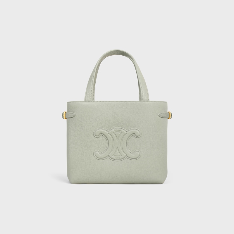 MINI CABAS ANAIS CUIR TRIOMPHE in Grained calfskin - LIGHT CLAY - HOBO AND TOTE BAGS - 1 | CELINE