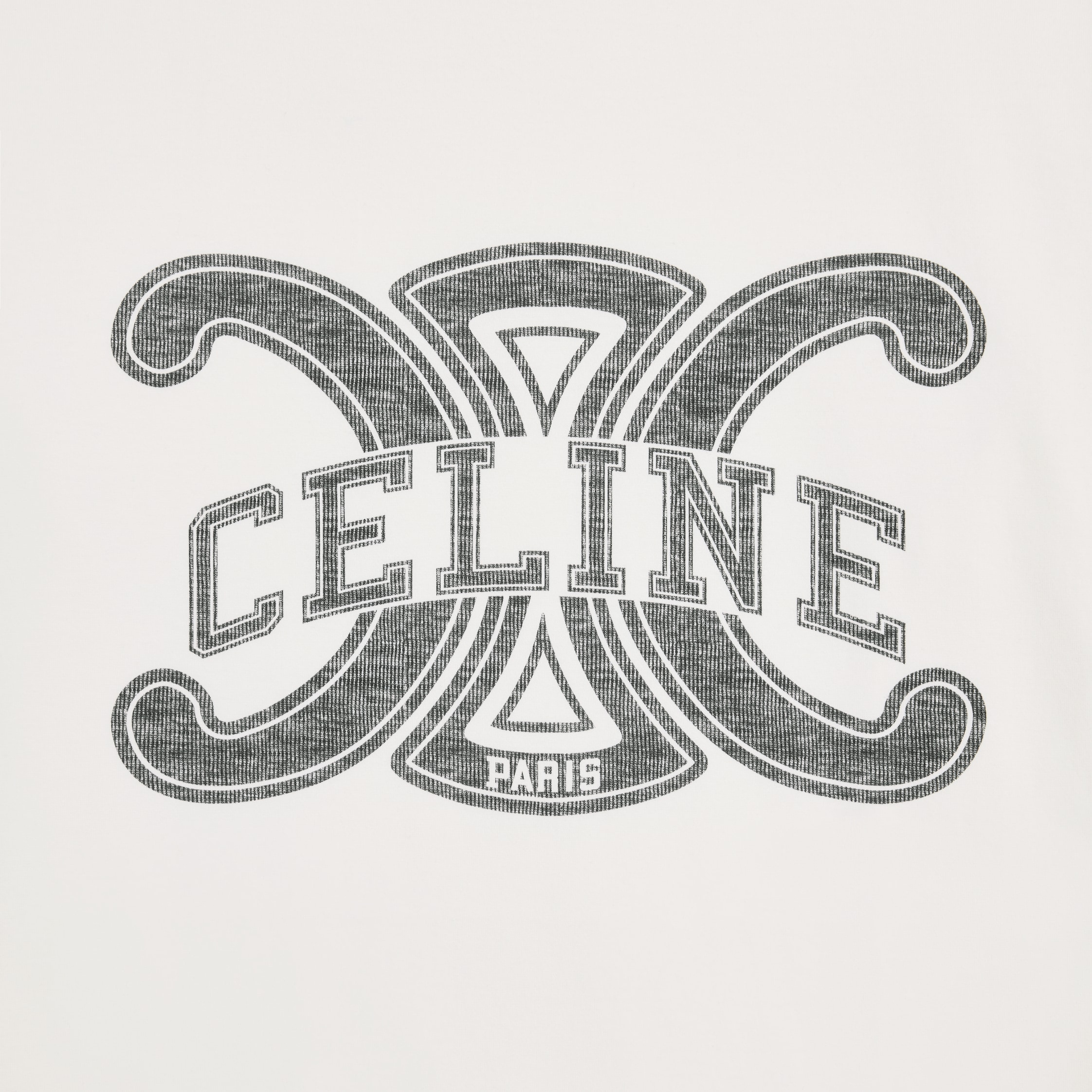 CELINE ホワイト Tシャツ セリーヌ CELINE CELINE Tシャツ 2X76G671Q 半袖 カットソー