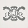 루즈 티셔츠 - 코튼 저지 - 오프 화이트 / 블랙 -  - 4 | CELINE