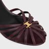 CELINE TRIOMPHE SANDAL IN LAMBSKIN - Deep Burgundy -  - 4 | CELINE