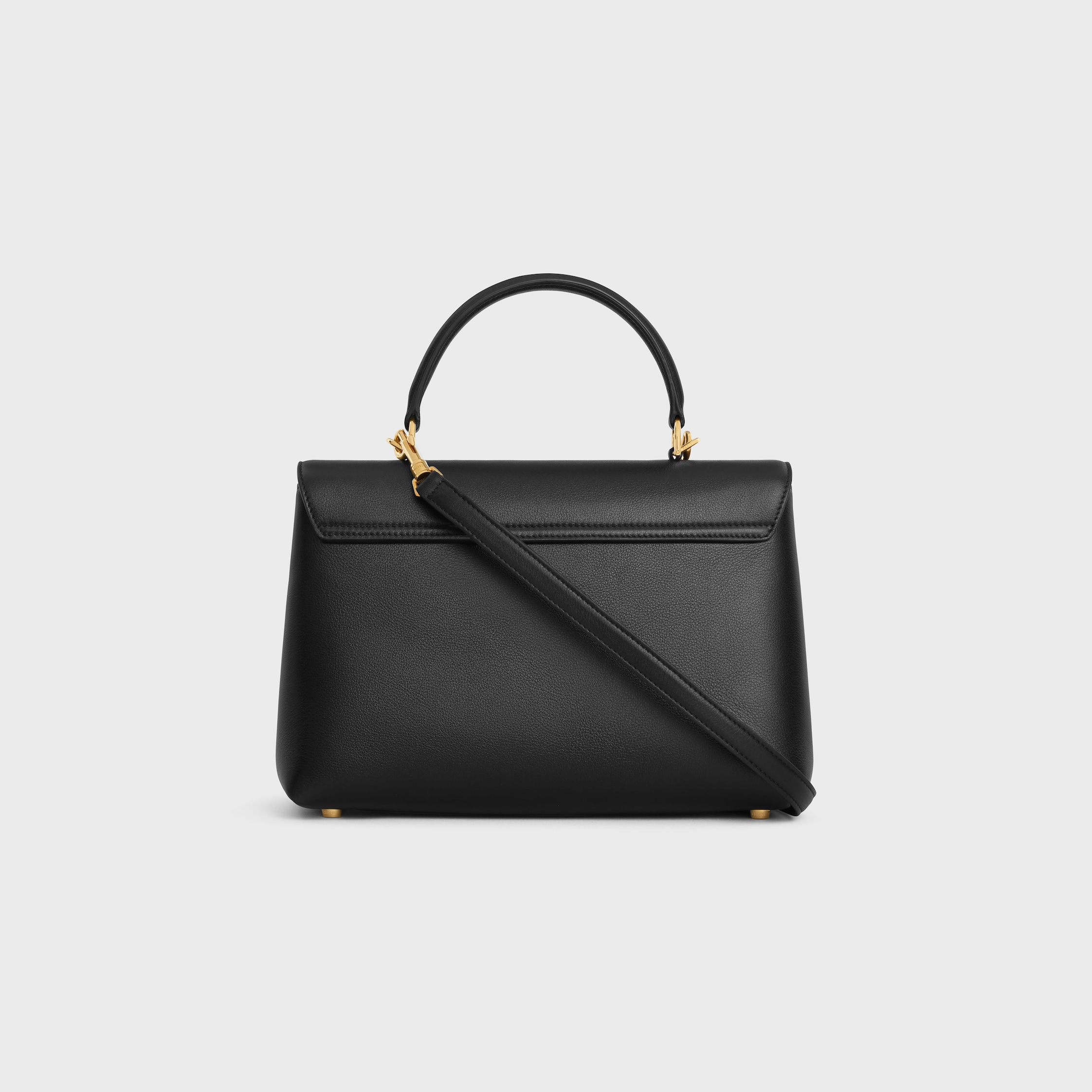MEDIUM NINO BAG IN SUPPLE GRAINED CALFSKIN - BLACK | CELINE