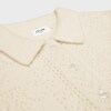 cardigan in pointelle cashmere - OFF WHITE -  - 3 | CELINE