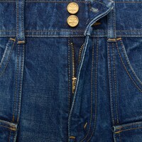 kitty shorts in dark union wash denim - DARK UNION WASH -  - 1 | CELINE
