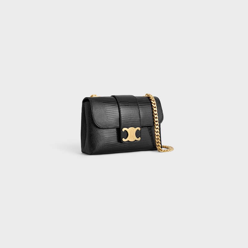 MINI CELINE VICTOIRE in lizard - BLACK - MORE LINES - 1 | CELINE