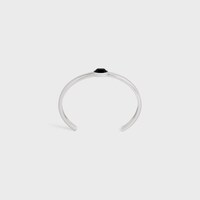 CELINE べベルカット カフ / オニキス & ロジウムフィニッシュ スターリングシルバー - ブラック / シルバー -  - 1 | CELINE