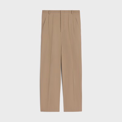 pantaloni chino IN PANNO DI COTONE - BEIGE CENERE -  - 2 | CELINE