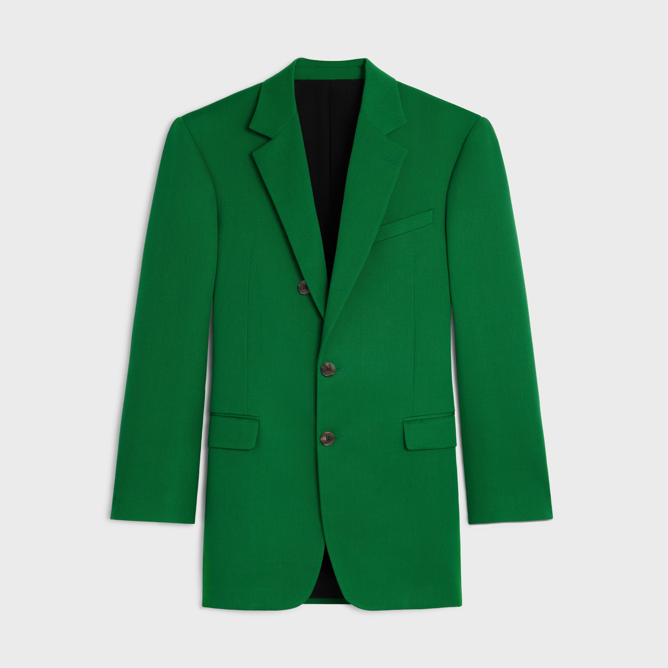 colonne jacket IN DIAGONAL WOOL