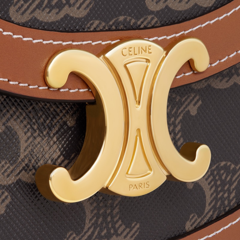 MINI BESACE CLEA in Triomphe canvas and calfskin - TAN - GIFT FINDER - 1 | CELINE