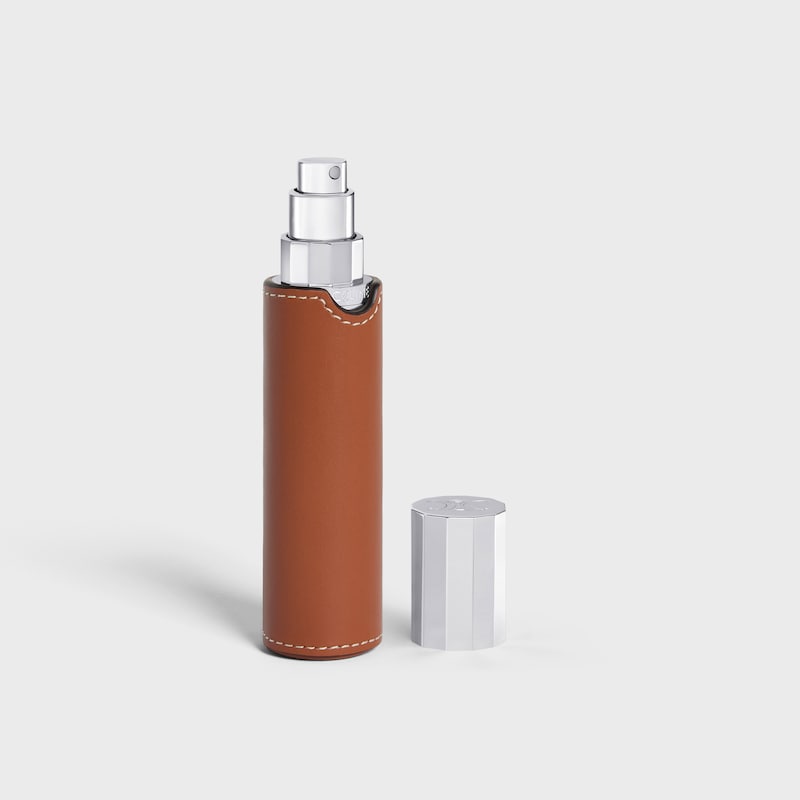 TRAVEL SPRAY Case in Smooth Calfskin - TAN - BEAUTY ACCESSORIES - 1 | CELINE