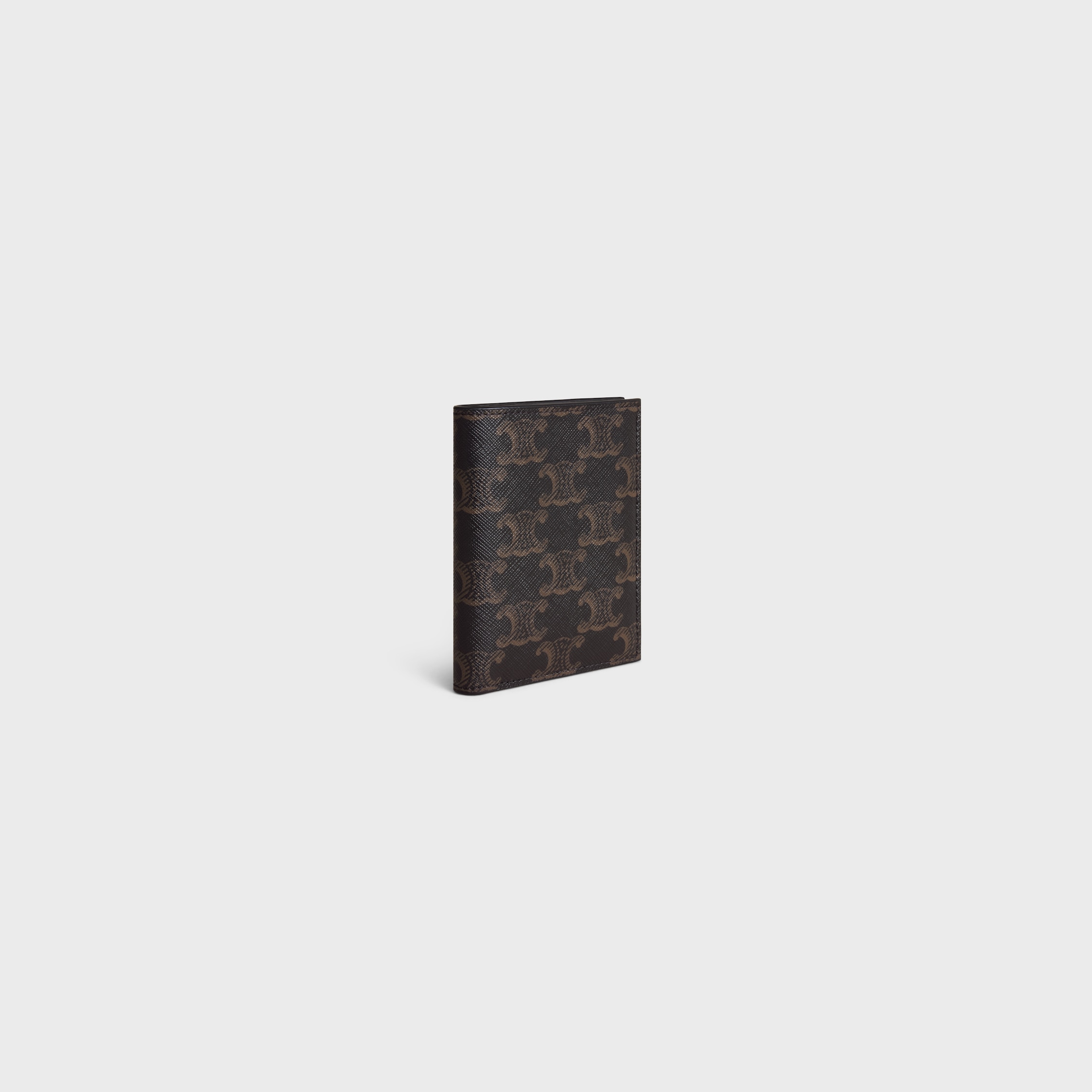 Small Trifold Wallet in Triomphe Canvas and Lambskin 財布 Small Trifold Wallet in Triomphe Canvas and Lambskin 財布