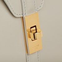 Classique 16 Bag in satinated calfskin - LIGHT STONE - 16 - 1 | CELINE