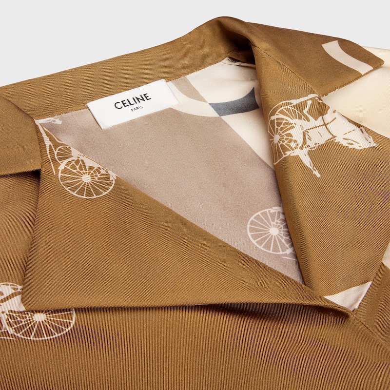 Pyjamahemd AUS Seidentwill - WOLLWEISS/CAMEL -  - 1 | CELINE