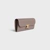 กระเป๋าสตางค์ TRIOMPHE ขนาดใหญ่ หนังลูกวัวสัมผัสเงา - สีเทาอ่อน - TRIOMPHE - 2 | CELINE
