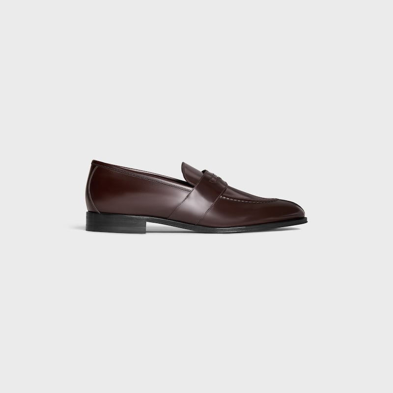 MOCAS&Iacute;N CELINE MALAQUAIS PENNY TRIOMPHE DE PIEL DE TORO PULIDA - MARR&Oacute;N OSCURO -  - 1 | CELINE