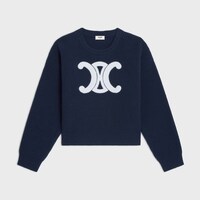 羅紋圓領毛衣 - 海軍藍 -  - 1 | CELINE