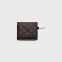 KEYRING CARD HOLDER CELINE PADDED  IN NYLON AND CALFKSIN - BROWN / BLACK - GIFTS FOR HIM - 2 | CELINE