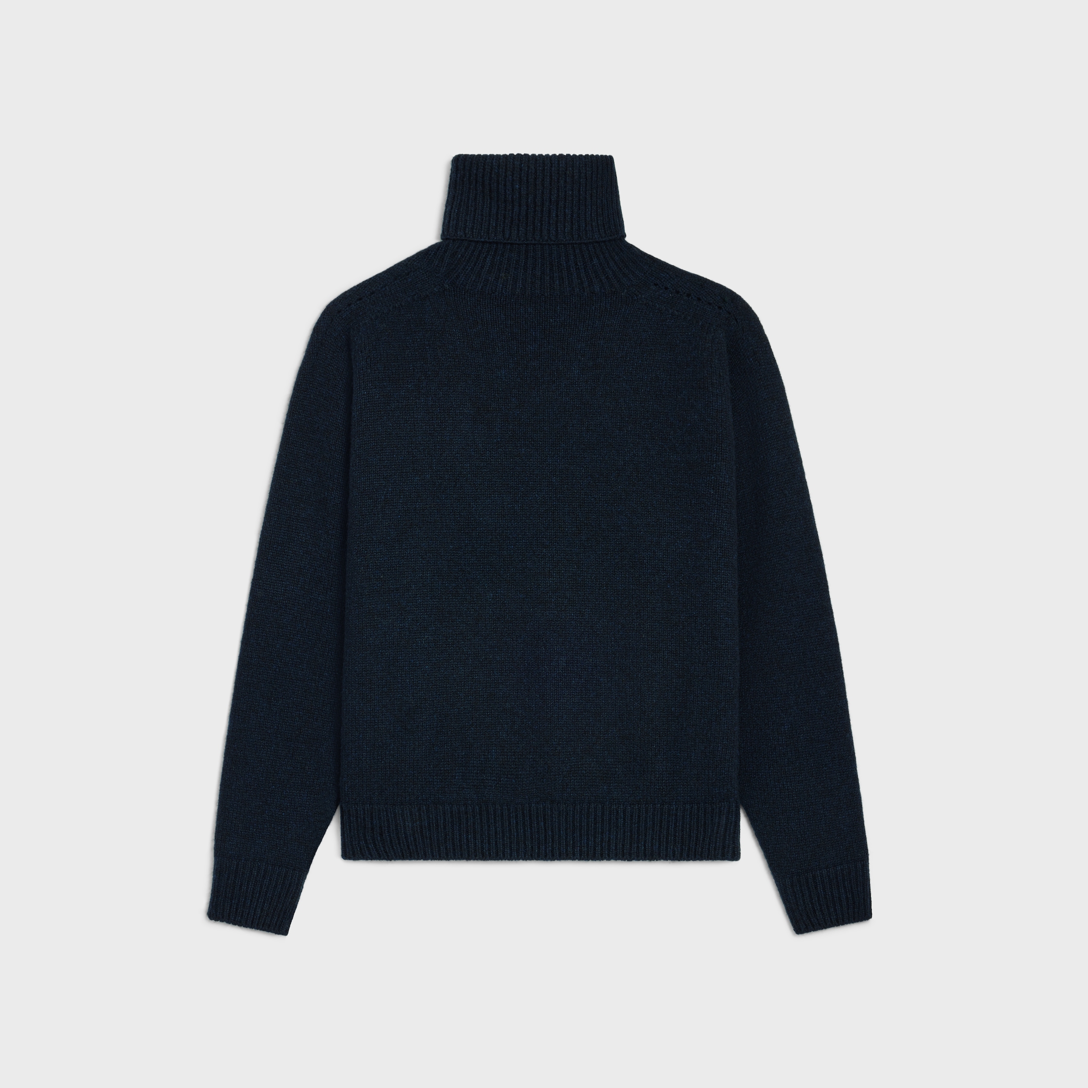 turtleneck sweater IN SEAMLESS CASHMERE - NAVY | CELINE