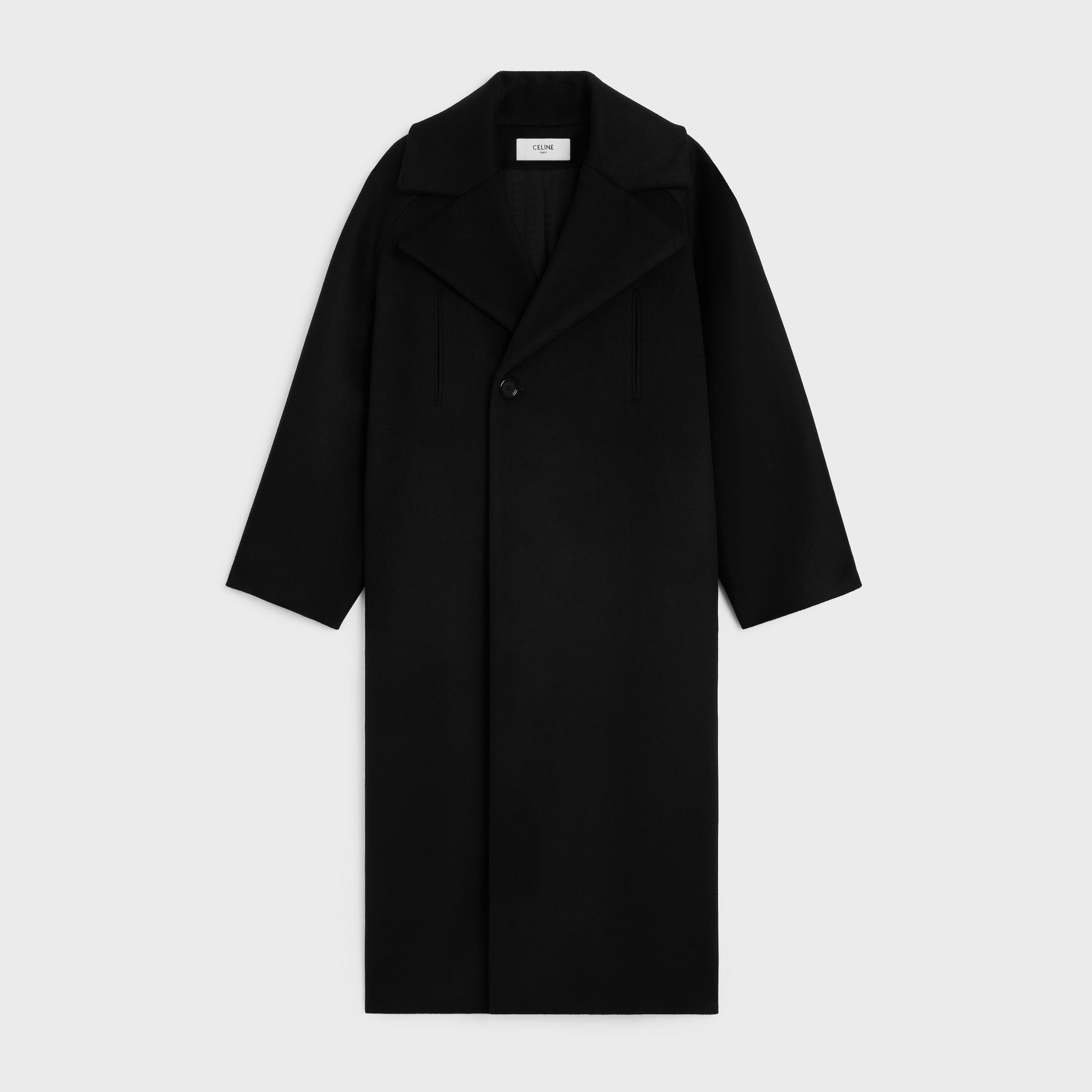 CELINE Pコート カシミヤ シルク トリオンフ ピンクベージュ 38 CELINE