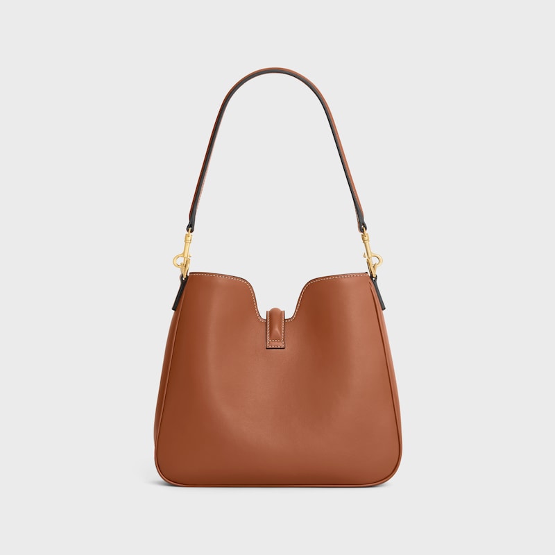 SMALL CAMILLE 16 SOFT BAG IN SMOOTH CALFSKIN - TAN - MORE LINES - 1 | CELINE