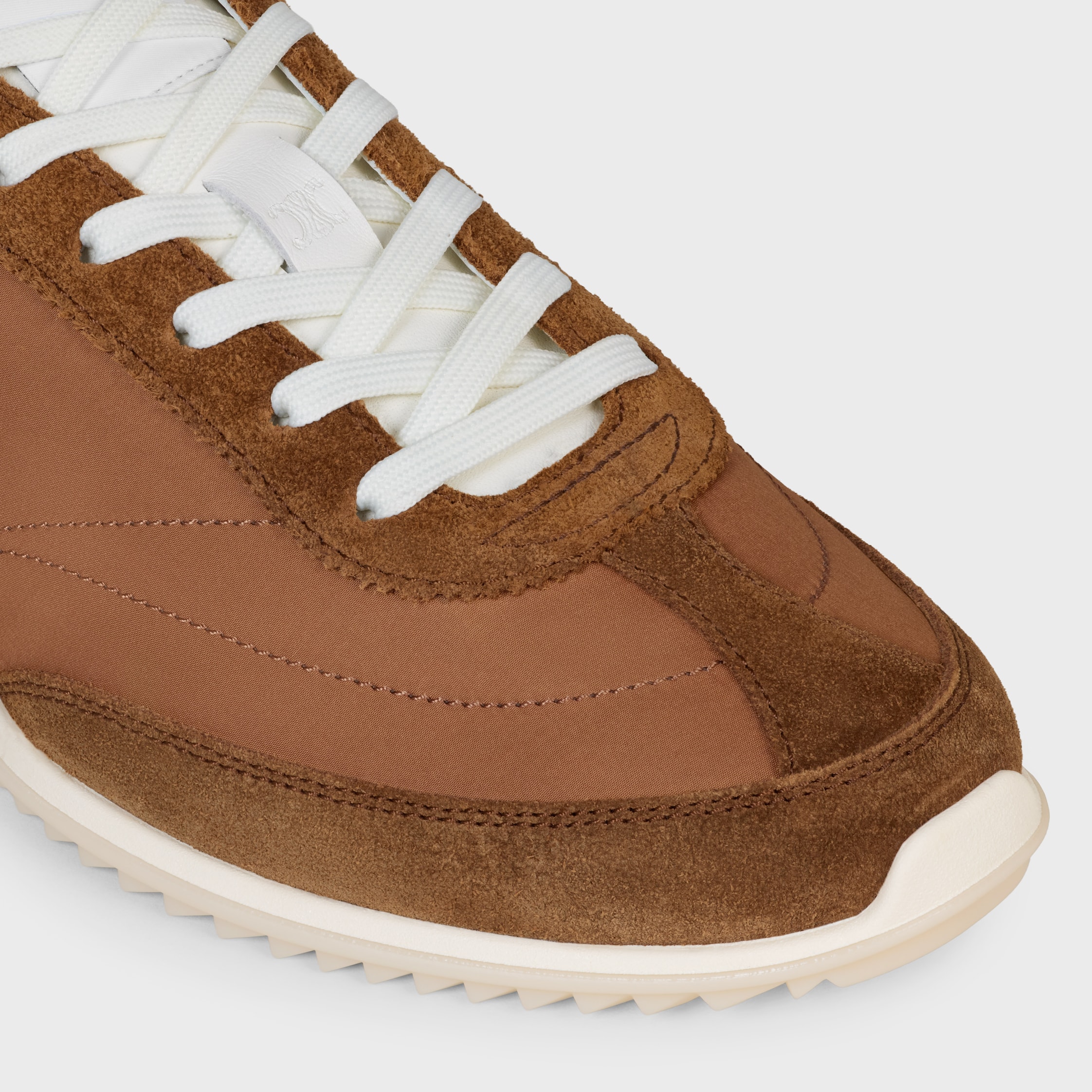 RACER SNEAKER IN NYLON, SUEDE CALFSKIN AND CALFSKIN - SAHARA | CELINE