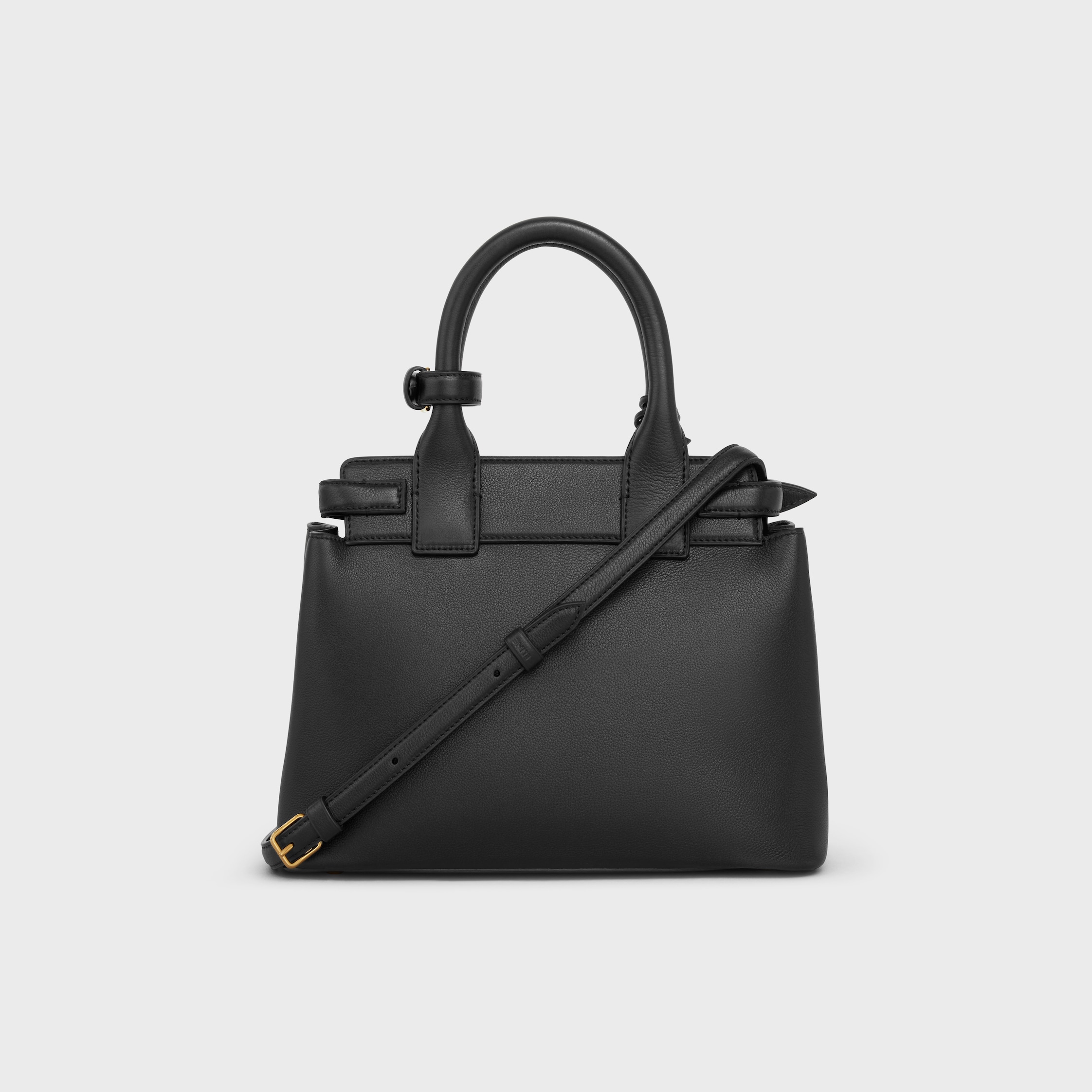 TEEN CELINE CONTI BAG in SUPPLE GRAINED CALFSKIN - BLACK