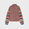 Polo-Pullover aus Moulin&eacute;-Baumwolle - BURGUNDERROT/MULTICOLOR -  - 2 | CELINE