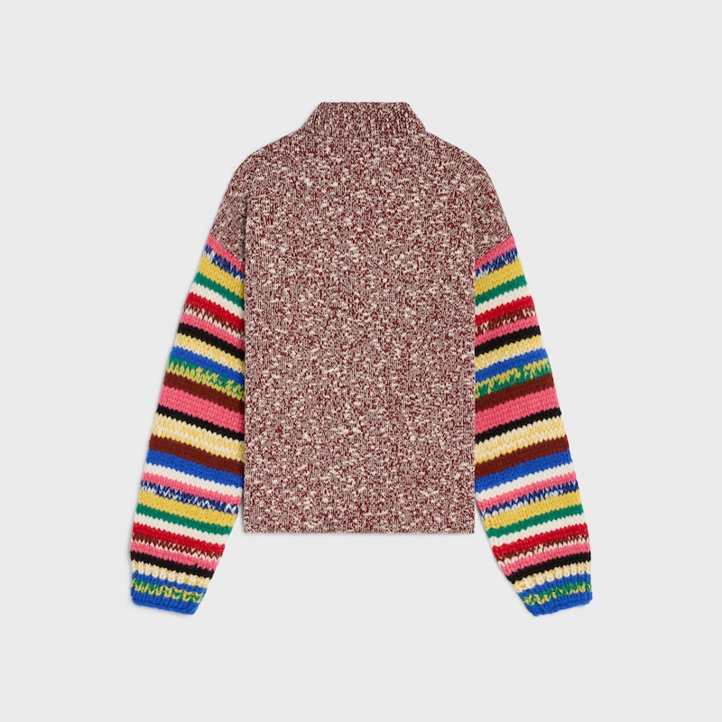 POLO衫式套头衫 - 勃艮第红/拼色 -  - 1 | CELINE