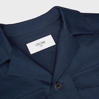 overshirt IN cotton satin - NAVY -  - 2 | CELINE