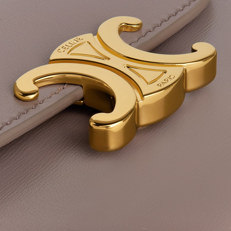 TRIOMPHE小号翻盖钱包 - 鹅卵石灰色 - 錢包 - 1 | CELINE