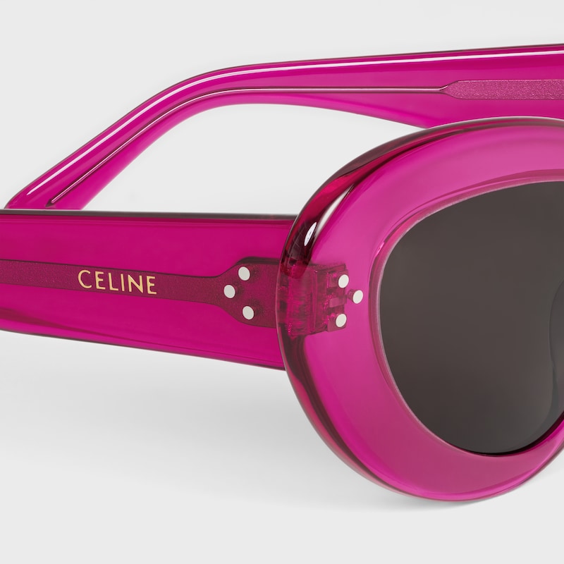 BUTTERFLY S320醋酸酯太阳眼镜 - TRANSPARENT FUCHSIA -  - 1 | CELINE