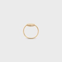 Medaille Celine Ring in Yellow Gold and Diamonds - Yellow Gold and White -  - 1 | CELINE