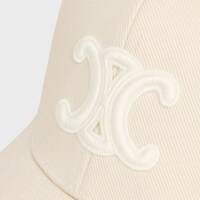 triomphe baseball cap IN COTTON DRILL - IVORY -  - 1 | CELINE