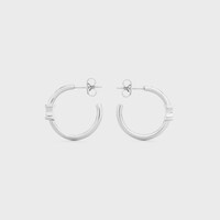 トリオンフ アシンメトリックフープ / ロジウムフィニッシュブラス - シルバー - GIFT FINDER - 1 | CELINE